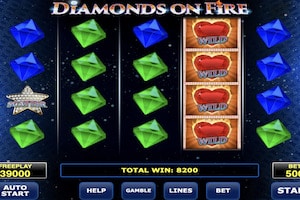 diamonds on fire