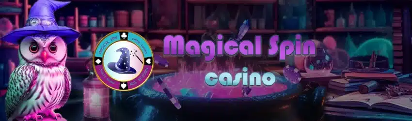 Casino magical spin banner