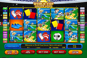 World cup soccer spins