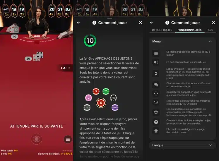 Lightning Blackjack 8 Lightning Blackjack sur mobile