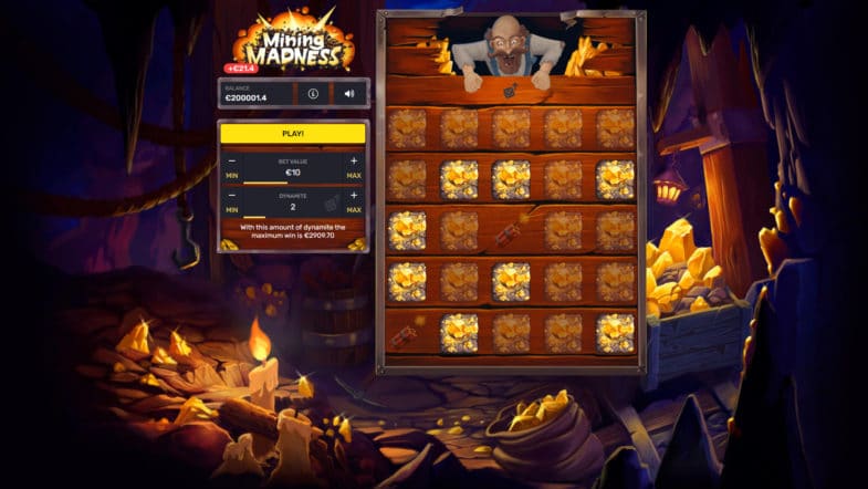Mining Madness casino gameplay