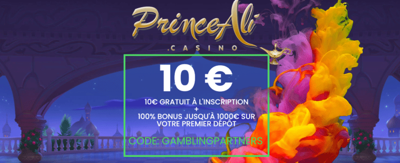 10 € bonus sans depot prince ali