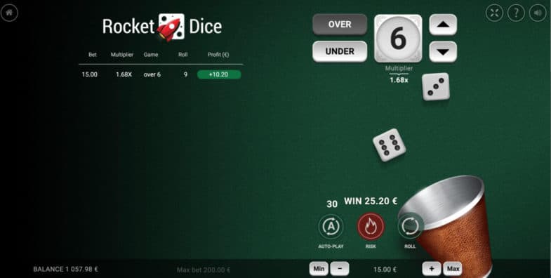 rocket dice gameplay
