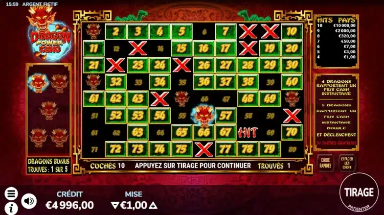 Keno en ligne : les meilleurs casinos pour y jouer ! 5 Dragon Power Keno de Atomic Slot Lab