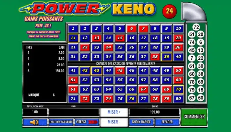 Keno en ligne : les meilleurs casinos pour y jouer ! 14 Power Keno