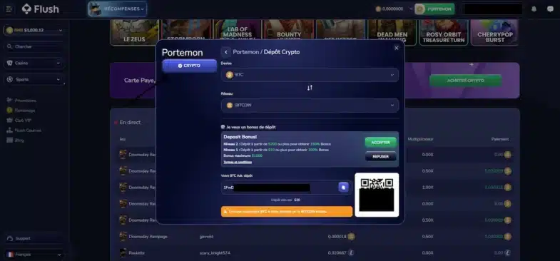 Flush Casino : Notre avis en tant que joueur 14 flush casino dépôt crypto