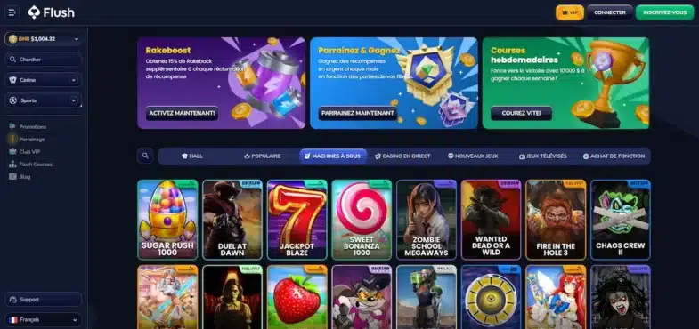 Flush Casino : Notre avis en tant que joueur 6 flush casino machines à sous