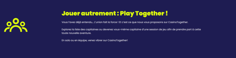 jouer entre amis casino together