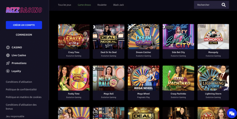 live rizzcasino