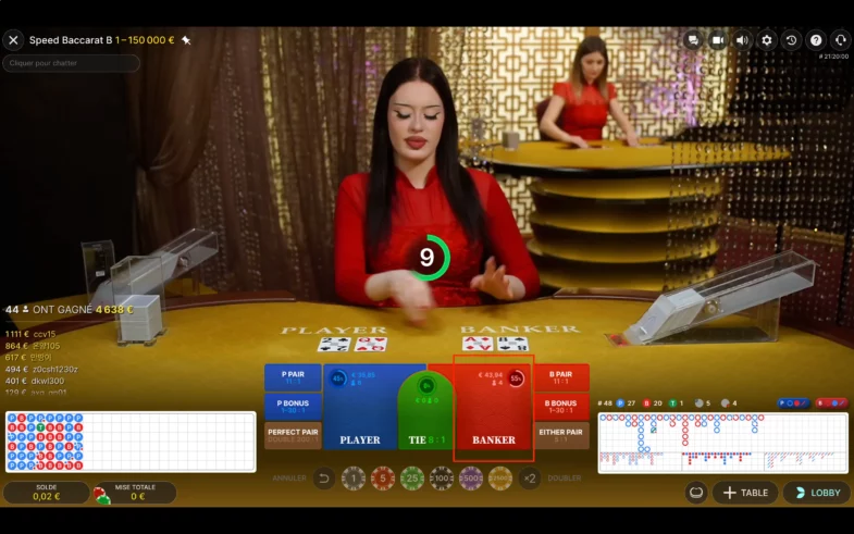 baccarat banquier