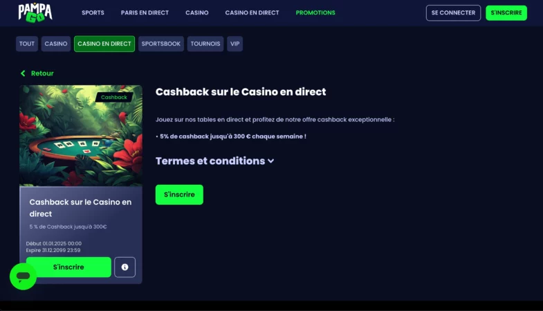 cashback pampago