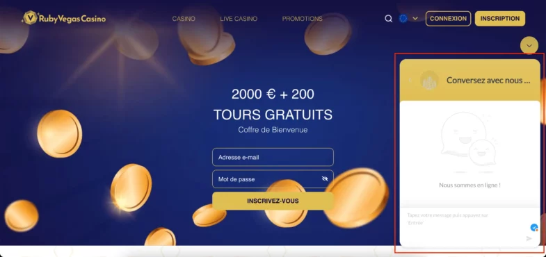 casino support client