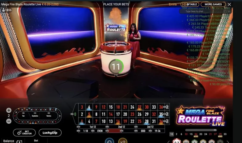 Mega Fire Blaze Roulette