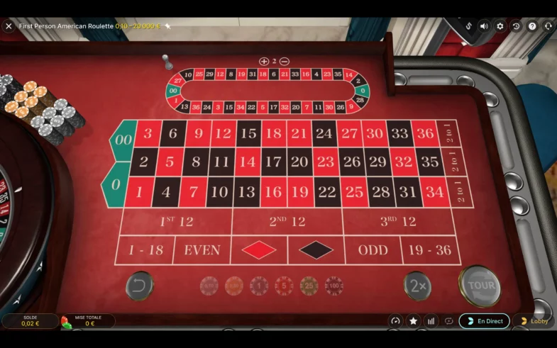 roulette live americaine