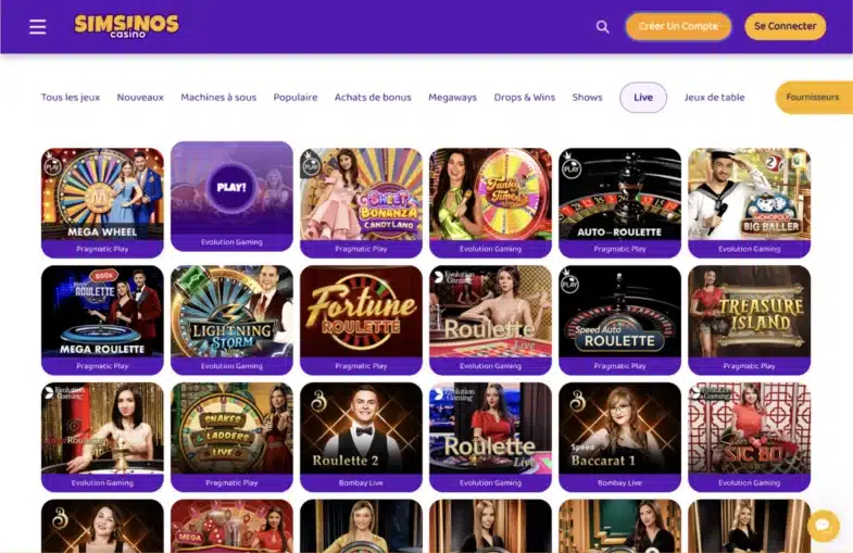 jeux en direct crypto casino
