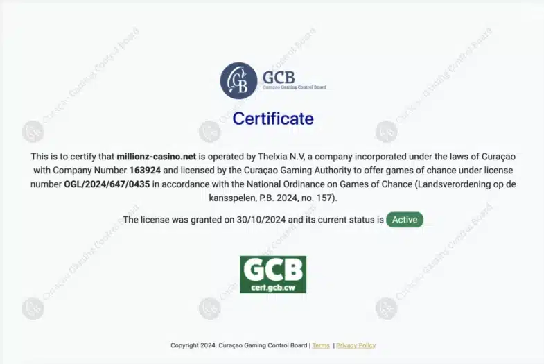 licence et régulation crypto casino