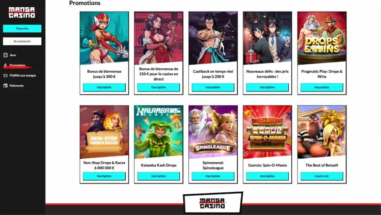 manga casino
