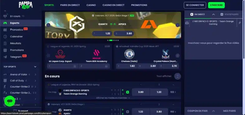 pampago paris esport