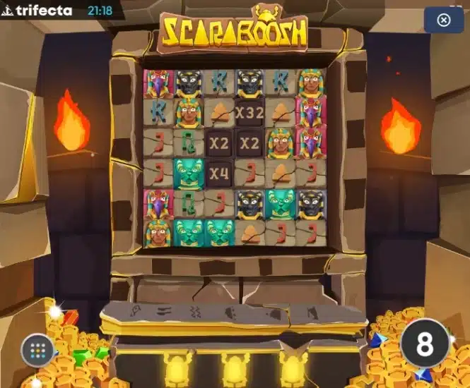 Machine à sous gratuite : Scaraboosh 4 scaraboosh multiplicateurs