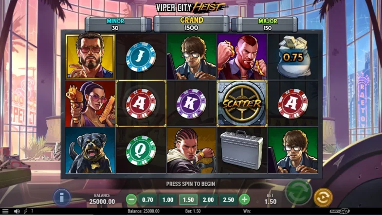 viper heist city machine a sous gratuite interface