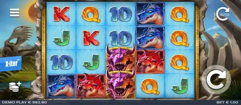 Rex Stampede : machine à sous gratuite 1 rex stamped interface