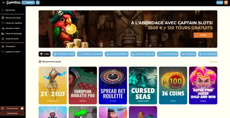 Captain Slots aviator casino