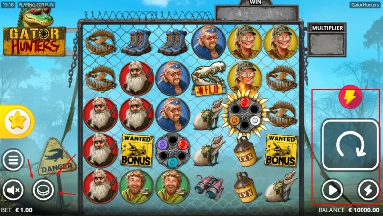 Gator Hunters : machine à sous gratuite 2 gator hunters commandes