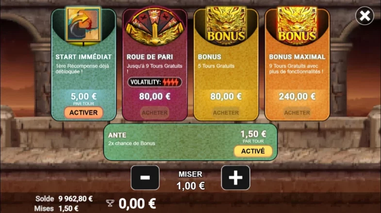 Reel Warrior: machine à sous gratuite 4 reel warrior achat de bonus