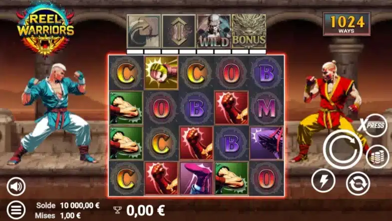 Reel Warrior: machine à sous gratuite 1 reel warrior interface