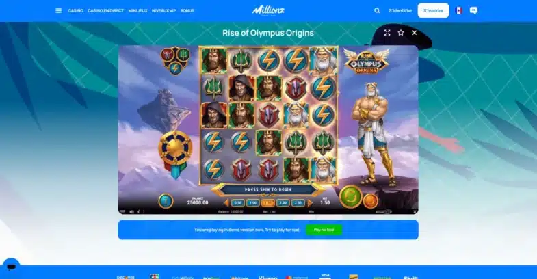 rise of olympus millionz