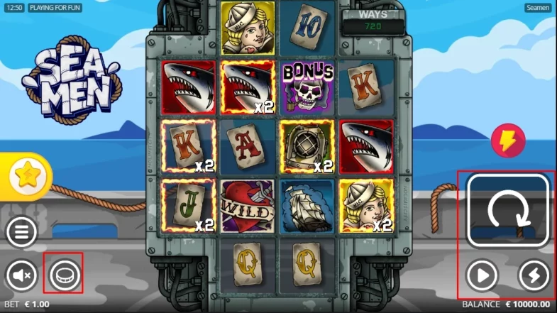 Seamen: machine à sous gratuite 2 seamen commandes