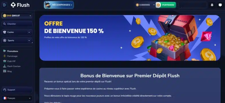 Flush Casino : Notre avis en tant que joueur 2 Bonus de bienvenue flush casino