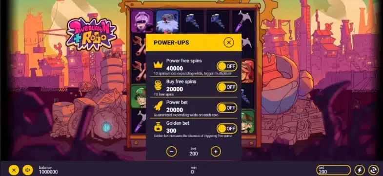 Achat de bonus Bubblegum & Robo