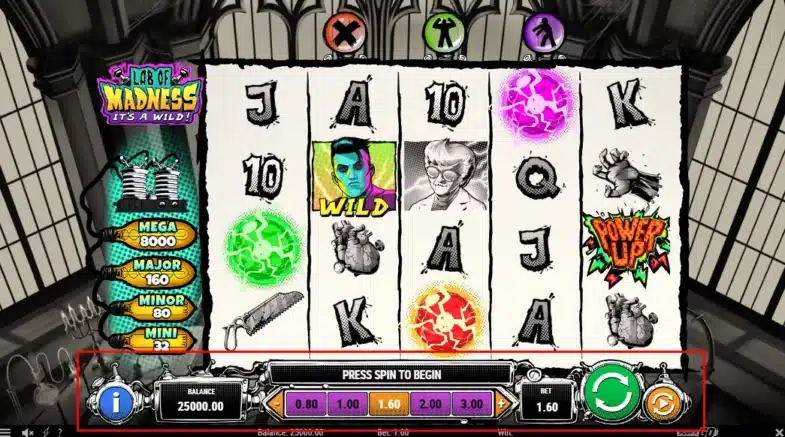 Lab of Madness it’s a Wild: machine à sous gratuite 2 Machine à sous Lab of madness it's a wild