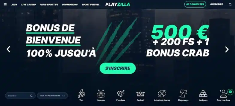 Casino Neteller : TOP 5 des sites acceptant ce moyen de paiement 4 page daccueil playzilla neteller