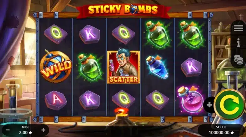 Lab of Madness it’s a Wild: machine à sous gratuite 7 sticky bombs alternative labs of madness its a wild