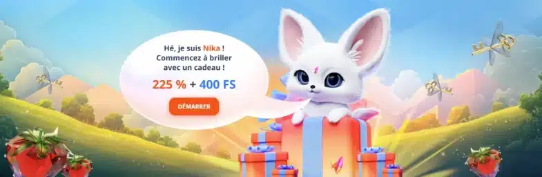 Bonus de bienvenue Nika Casino