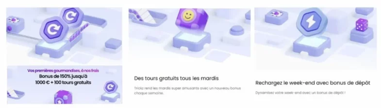 Trickz Casino : Notre avis en tant que joueurs 2 Bonus Trickz Casino