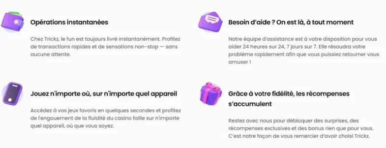 Trickz Casino : Notre avis en tant que joueurs 12 Fiabilite Trickz Casino