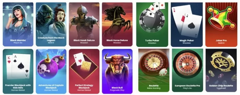 Trickz Casino : Notre avis en tant que joueurs 9 Jeux de table Trickz