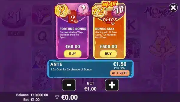 MonkeyPop 2 : machine à sous gratuite 5 Achat bonus monkeypop 2